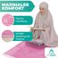 MYPRAY - Gebetsteppich - dick - 3er Set Seccade - mit Tesbih und Tasche (rosa)