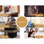 Imanpaper® Gebetsteppich Islam mit Tesbih schwarz I Extra dünn to go für Muslime I Platzsparend Geschenk für konvertierte Geschwister 1,20 x 0,70m | Seccade Salah Sejadah Islamic Prayer Rug