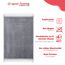 Spar-Home Gebetsteppich Islam – Weiche Teppich für Salah Beten Dicker Stoff Gebetsmatte für Erwachsene Frauen und Kinder Ideal als Badematte (Grey)