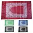 Xpccj Muslimischer Gebetsteppich mit Kompass, Taschengröße, tragbare Gebetsmatte mit Aufbewahrungstasche, wasserdicht, 100 cm x 60 cm, Reise-Gebetsmatte, wasserdichtes Material (dunkelgrün)