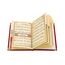 ihvan online TAFT Stoff muslimischen Gebetsteppich & Samtbezogene Yaseen Sura Bag-Größe Book & Kristallgebetskette Set mit Kraft Boxed Perfect islamischen Ramadan Eid Geschenke, Red