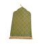Baoblaze Traditioneller muslimischer Gebetsteppich Weich, Traditional Muslim Prayer Rug, Gebet Teppich Matte Faltbar, Carpet Soft Ramadan, Muslim Prayer Rug Carpet für Kinder Frauen Männer, GRÜN