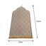 Baoblaze Traditioneller muslimischer Gebetsteppich Weich, Traditional Muslim Prayer Rug, Gebet Teppich Matte Faltbar, Carpet Soft Ramadan, Muslim Prayer Rug Carpet für Kinder Frauen Männer, beige gelb