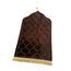 Baoblaze Traditioneller muslimischer Gebetsteppich Weich, Traditional Muslim Prayer Rug, Gebet Teppich Matte Faltbar, Muslim Prayer Rug Carpet für Kinder Frauen Männer, Dunkelbraun