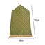 Baoblaze Traditioneller muslimischer Gebetsteppich Weich, Traditional Muslim Prayer Rug, Gebet Teppich Matte Faltbar, Carpet Soft Ramadan, Muslim Prayer Rug Carpet für Kinder Frauen Männer, GRÜN
