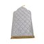 Baoblaze Traditioneller muslimischer Gebetsteppich Weich, Traditional Muslim Prayer Rug, Gebet Teppich Matte Faltbar, Carpet Soft Ramadan, Muslim Prayer Rug Carpet für Kinder Frauen Männer, Weiß