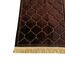 Baoblaze Traditioneller muslimischer Gebetsteppich Weich, Traditional Muslim Prayer Rug, Gebet Teppich Matte Faltbar, Muslim Prayer Rug Carpet für Kinder Frauen Männer, Dunkelbraun