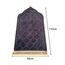 Baoblaze Traditioneller muslimischer Gebetsteppich Weich, Traditional Muslim Prayer Rug, Gebet Teppich Matte Faltbar, Muslim Prayer Rug Carpet für Kinder Frauen Männer, Grau Violett