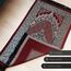 Prayeristan Muslimischer Gebetsteppich,Gebetsteppich mit Geschenk Gebetskette & Spezieller Kaaba-Box,Tragbare & Reise Gebetsteppich,Ramadan & Islamische Geschenke (Klarett Rot)