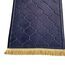 Baoblaze Traditioneller muslimischer Gebetsteppich Weich, Traditional Muslim Prayer Rug, Gebet Teppich Matte Faltbar, Carpet Soft Ramadan, Muslim Prayer Rug Carpet für Kinder Frauen Männer, Blau