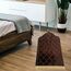 Baoblaze Traditioneller muslimischer Gebetsteppich Weich, Traditional Muslim Prayer Rug, Gebet Teppich Matte Faltbar, Muslim Prayer Rug Carpet für Kinder Frauen Männer, Dunkelbraun