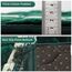 YAZEIN Muslimischer Gebetsteppich mit Tasbih-Gebetsperlen, weich, groß, matt, Islam, gepolstert, islamisch, Gebetsteppich, dick für Männer und Frauen, Janamaz, Sajadah (80 x 119,9 cm, Grün)
