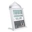 Muslimischer Gebetswecker mit LCD Display, Automatische Zeitberechnung, 1500 Städte, AZAN Erinnerung, Hijri Kalender, Temperaturanzeige, Snooze Funktion, 210x27x325mm, Silber, Wand- und Tischmontage