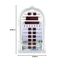 Walfront HA-4008 Wanduhr, Muslimische Alarm, Azan (Silber)