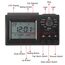 LiebeWH Islamischer Azan-Wecker, Azan-Uhr, Gebetsuhr, Muslimische Azan-Tisch-Gebetsuhr HA-3006, Schwarze Farbe, Digitaler Muslimischer Gebetsalarm, Athan Islam für