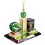Pssopp Muslimisches Handwerksmodell Muslimische Kaaba Glockenturm Modell Islamische Tischuhr Islamische Architektur Kunsthandwerk Souvenirs Home Desktop Decor