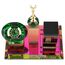 Akozon Muslimische Kaaba-Uhr, Uhren mit islamischer Architektur, Geschenkset mit Himmelsturm-Modell, Kunsthandwerk, Souvenirs, Heim-Desktop-Dekoration