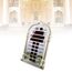 Muslim Wecker Muslimische Uhr islamischer Wandkalender Azan Moschee Gebetsuhr Islam weltweit Gebetszeit Makkah Gebetsmusik Digitalanzeige Wanduhr EU Plug 110v-240V