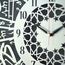 iwa concept Surah Al Ikhlas Islamische Wanduhr aus Metall | Islamische Ramadan-Wanddekorationen | Moderne muslimische Einweihungsgeschenk | arabische Kalligraphie | Koran-Wandkunst (Silber