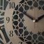 Surah Al Iklas Islamische Metall-Wanduhr, islamische Kalligraphie-Wanddekoration, Koranvers, Wanduhr, Dekor, Geschenk für Muslime im Ramadan, Hadsch oder Einweihungsfeier (Kupfer, 47,5 x 47,5 cm)
