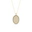 Remi Bijou 925 Sterling Silber Halskette mit Gravurplatte Oval Ayetel Kursi Gebet für Muslimen Allah Islam (Gold)