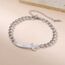 VASSAGO Zulfiqar Armband für Frauen Männer Edelstahl Imam Ali Schwert Armband Islamisches arabisches Geflochtenes Seil-Schnur Islam Muslimischer Schmuck
