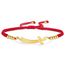 VASSAGO Zulfiqar Armband für Frauen Männer Edelstahl Imam Ali Schwert Anhänger Islamisches arabisches Geflochtenes Seil-Schnur Islam Muslimischer Schmuck (String-R-G)