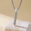 VASSAGO Islamische Ayatul-Kursi-Halskette für Damen und Herren, Allah-arabische 3D-Bar-Halskette, muslimischer Koran, Edelstahl/Lederkette, Islam, Eid, islamisches Geschenk, Schmuck, 1.54"*0.2