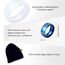 Uloveido 8mm Schwarzer Blauer Goldener Edelstahl Islamischer Muslimischer Muhammad Shahada Arabischer Gott Allah Botschafter Ring für Männer Jungen. (Blau, 17.5)