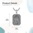 enjoylifecreative Allah Halskette für Herren 925er Sterling Silber Arabische Muslim Anhänger Kette Islam Muslimische Religiöses Schmuck Geschenke für Männer