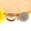 Uloveido 8mm Schwarzer Blauer Goldener Edelstahl Islamischer Muslimischer Muhammad Shahada Arabischer Gott Allah Botschafter Ring für Männer Jungen. (Weiß, 17.5)