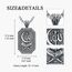 enjoylifecreative Allah Halskette für Herren 925 Sterling Silber Islam Allah Anhänger Kette Islamische Muslimische Arabische Schmuck Geschenke für Männer