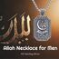 enjoylifecreative Allah Halskette für Herren 925 Sterling Silber Islam Allah Anhänger Kette Islamische Muslimische Arabische Schmuck Geschenke für Männer