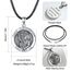 EUDORA Heiliger Christophorus Kette für Herren Damen 925 Sterling Silber Christophorus Halsketten für Herren Frauen Glücksbringer Anhänger, Kettenlänge 24 Zoll