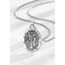 EUDORA Harmony Ball Heiliger Christophorus Kette Medaille für Damen Herren Sterling Silber 925, Christophorus Anhänger Halskette Amulett Christlicher Schmuck, Geschenke für Frauen Ihn, 22Zoll +2Zoll