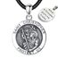 EUDORA Heiliger Christophorus Kette für Herren Damen 925 Sterling Silber Christophorus Halsketten für Herren Frauen Glücksbringer Anhänger, Kettenlänge 24 Zoll