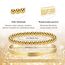 2 Stück islamische Armband für Frauen mit Ayatul Kursi - Arabische Allah Perlen Stacking Armreifen Quaran Tasbih religiösen Schutz Islam Eid Ramadan Schmuck muslimische Geschenke (Gold-Öffnen)