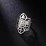 VASSAGO Lotusblume Verstellbarer Ring Coexist Om Kreuz Islam Stern Mond Davidstern Yin Yang Yoga Ring für Frauen Gilrs Religiöser Schmuck Geschenk