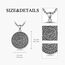 enjoylifecreative Allah Halskette für Herren Damen 925er Sterling Silber Arabische Muslim Anhänger Kette Islam Muslimische Religiöses Schmuck Geschenke für Frauen Männer