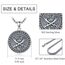 enjoylifecreative Allah Halskette für Herren Damen 925er Sterling Silber Arabische Muslim Anhänger Kette Islam Muslimische Religiöses Schmuck Geschenke für Frauen Männer