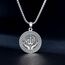 enjoylifecreative Allah Halskette für Herren Damen 925er Sterling Silber Arabische Muslim Anhänger Kette Islam Muslimische Religiöses Schmuck Geschenke für Frauen Männer