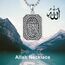 enjoylifecreative Allah Halskette für Herren 925er Sterling Silber Arabische Muslim Anhänger Kette Islam Muslimische Religiöses Schmuck Geschenke für Männer