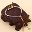 JunyiDIY Goldvergoldetes Allah Tennisarmband für den Islam, funkelnde Zirkonia-Kristallkette Schutz Glücksbringer-Schmuck für Frauen beste Freundin Schwestern zum Geburtstag Freundschaftsgeschenk
