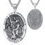 EUDORA Harmony Ball Heiliger Christophorus Kette Medaille für Damen Herren Sterling Silber 925, Christophorus Anhänger Halskette Amulett Christlicher Schmuck, Geschenke für Frauen Ihn, 22Zoll +2Zoll