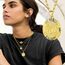 U7 Damen Halskette mit Allah Anhänger - Islam Kette Surah Koran Muslim Amulett - Gold Collier - Religiöse Kettenanhänger - Schmuck für Geburtstag