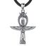 EUDORA Harmony Ball Ankh Kreuz Kette mit Skarabäus für Damen Herren Sterling Silber 925, Kreuz des Lebens Altägyptischer Anhänger, Vintage Ankh Kreuz Ägypten Schmuck Geschenk für Damen Herren,61 cm