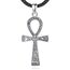 EUDORA Harmony Ball Sterling Silber 925 Ankh Kreuz Kette für Damen Herren, Antikes Ägypten Anch Kreuz des Lebens Amulett Energie Anhänger Halskette Vintage Schmuck Geschenk für Herren Frauen, 61cm