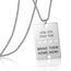 VASSAGO Bring Them Home Now Halskette Israel Military Jewelry Stand mit Israel Edelstahl Dog Tag Anhänger Israel Halskette für Männer Frauen (Silber bringen sie nach Hause jetzt Halskette-Box Kette)