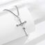 EUDORA Harmony Ball Kreuz Kette für Damen Herren Sterling Silber S925,Vintage Kruzifix Halskette Jesus Kreuz Anhänger Glaube Schmuck Christlicher Geschenk für Herren Frauen, 22"+2"
