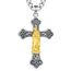 EUDORA Harmony Ball Kette Kreuz der Heilige Maria Jungfrau von Guadalupe Kreuz Sterling Silber S925 Jungfrau Maria Kreuz Halskette Our Lady of Guadalupe Anhänger Schmuck für Frauen Herren, 22"